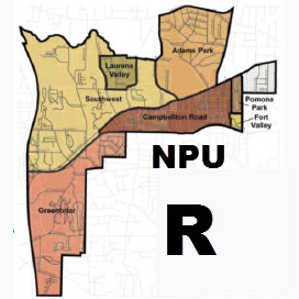 Neighborhood Planning Unit R, NPU R or NPU-R for Atlanta, GA